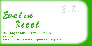 evelin kittl business card